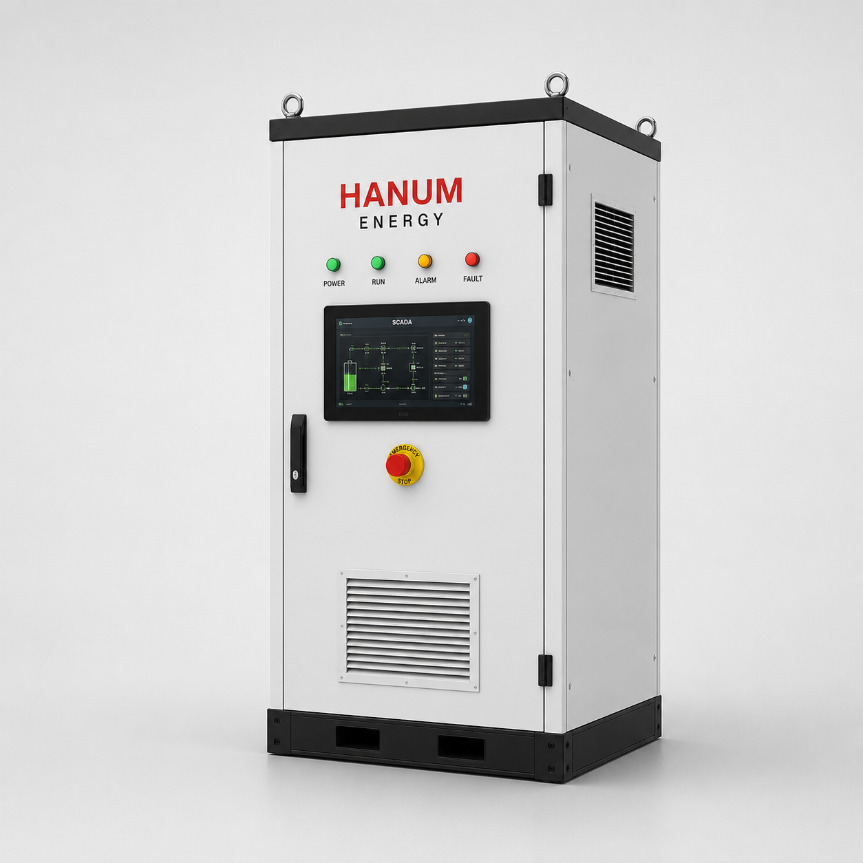 Hanum Cabinet 125 (HN-125) air-cooled battery energy storage cabinet with SCADA display